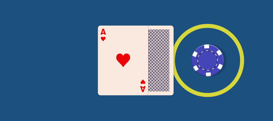 Blackjack with 10bet. A casino illustration with a stylized a 10bet logo.